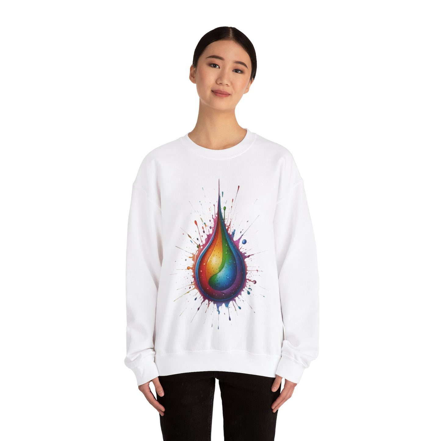 Colourful Waterdrop - Unisex Crewneck Sweatshirt