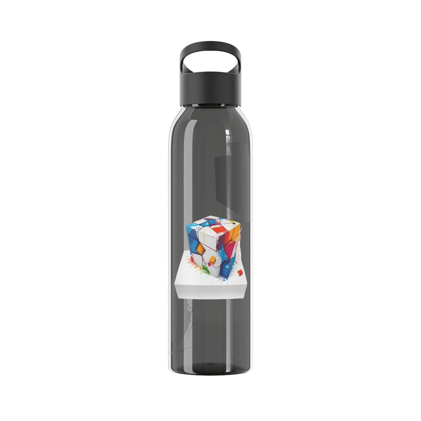 Colourful Cubes - Sky Water Bottle