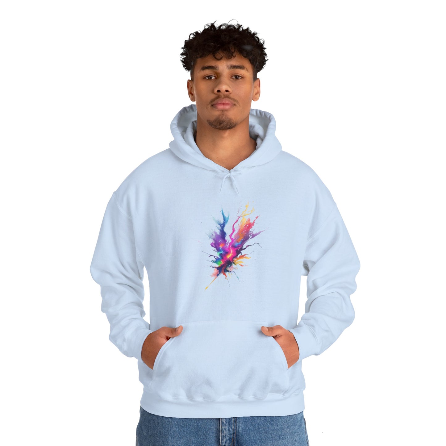 Colourful Lightning Bolt - Unisex Hooded Sweatshirt