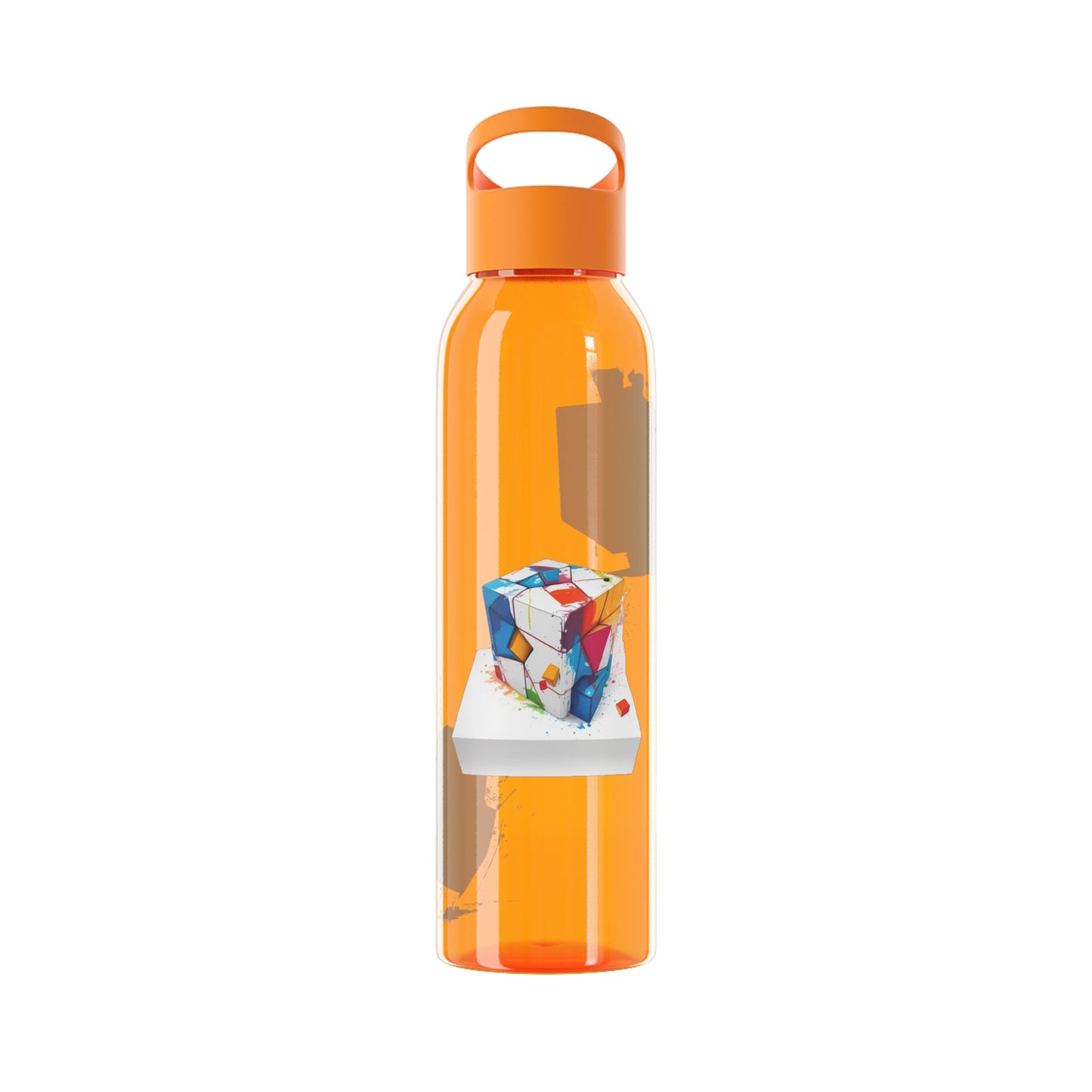 Colourful Cubes - Sky Water Bottle