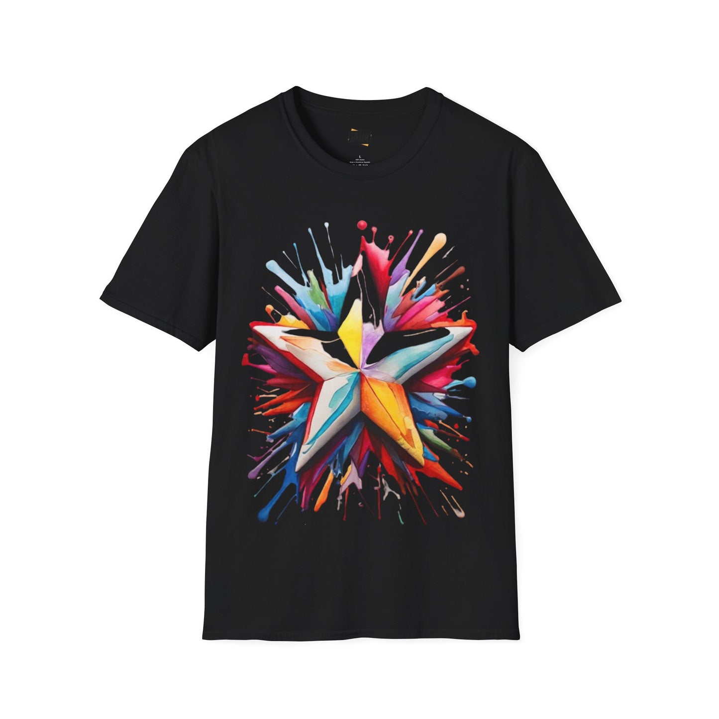 Messy Colourful Star - Unisex T-Shirt