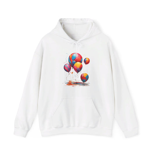 Colourful Messy Balloons - Unisex Hooded Sweatshirt