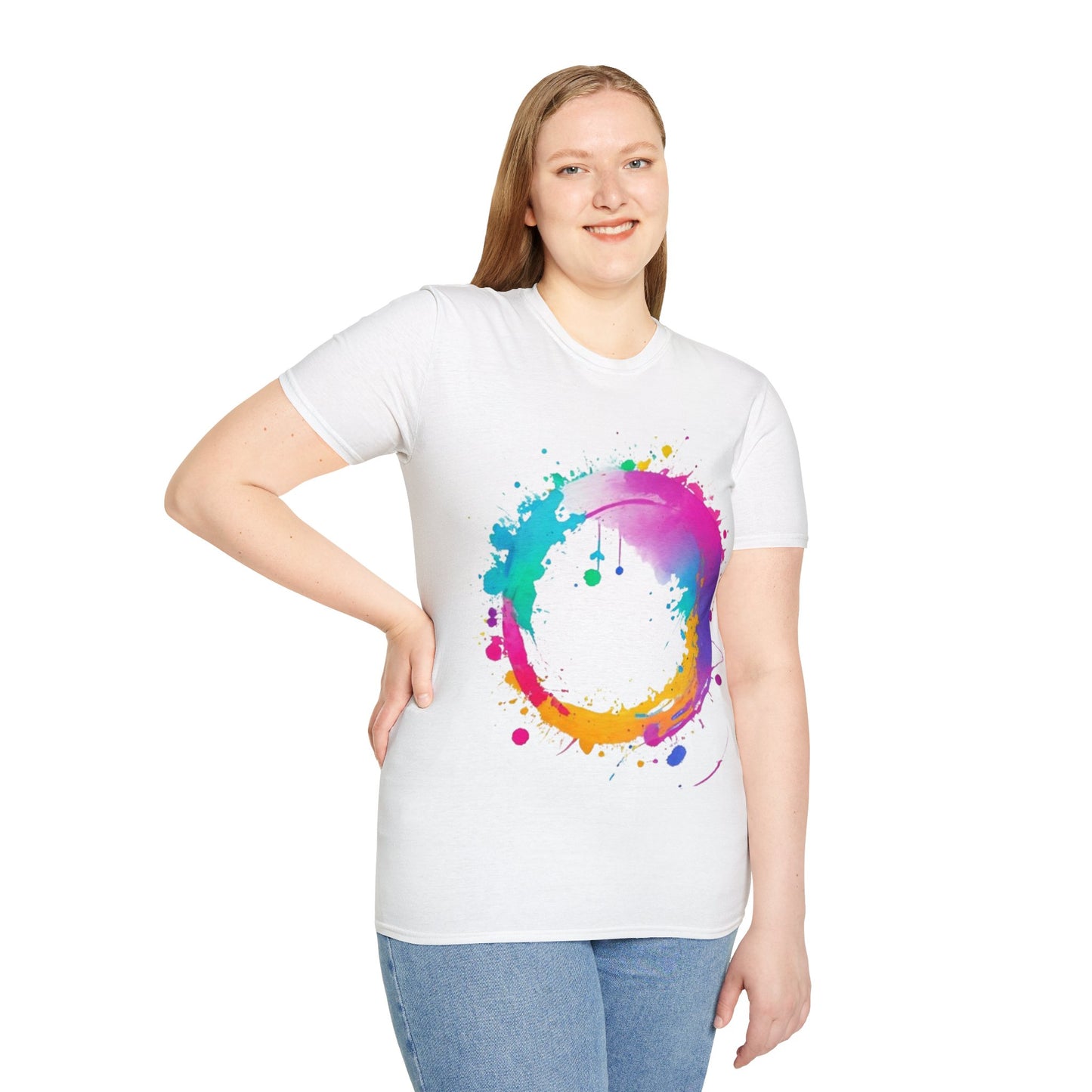 Messy Colourful Circle - Unisex T-Shirt