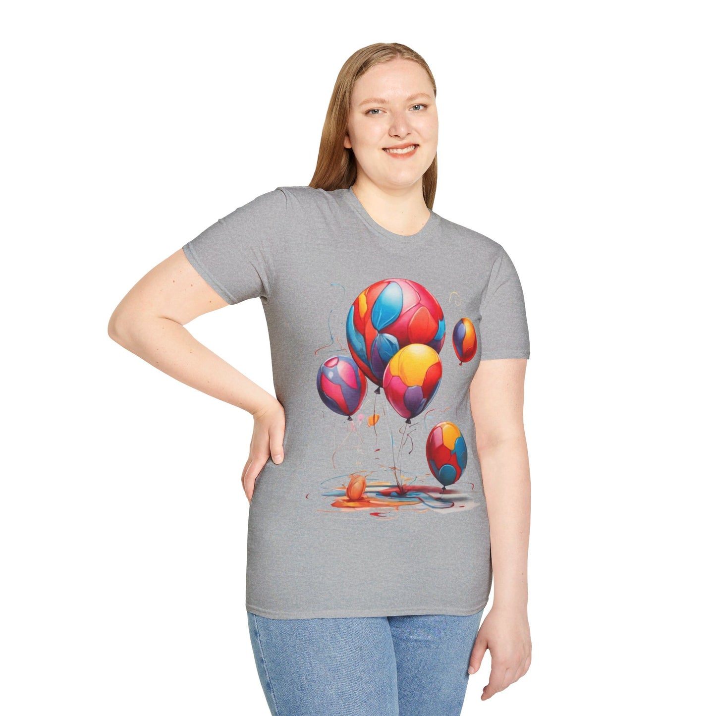 Colourful Messy Balloons - Unisex T-Shirt