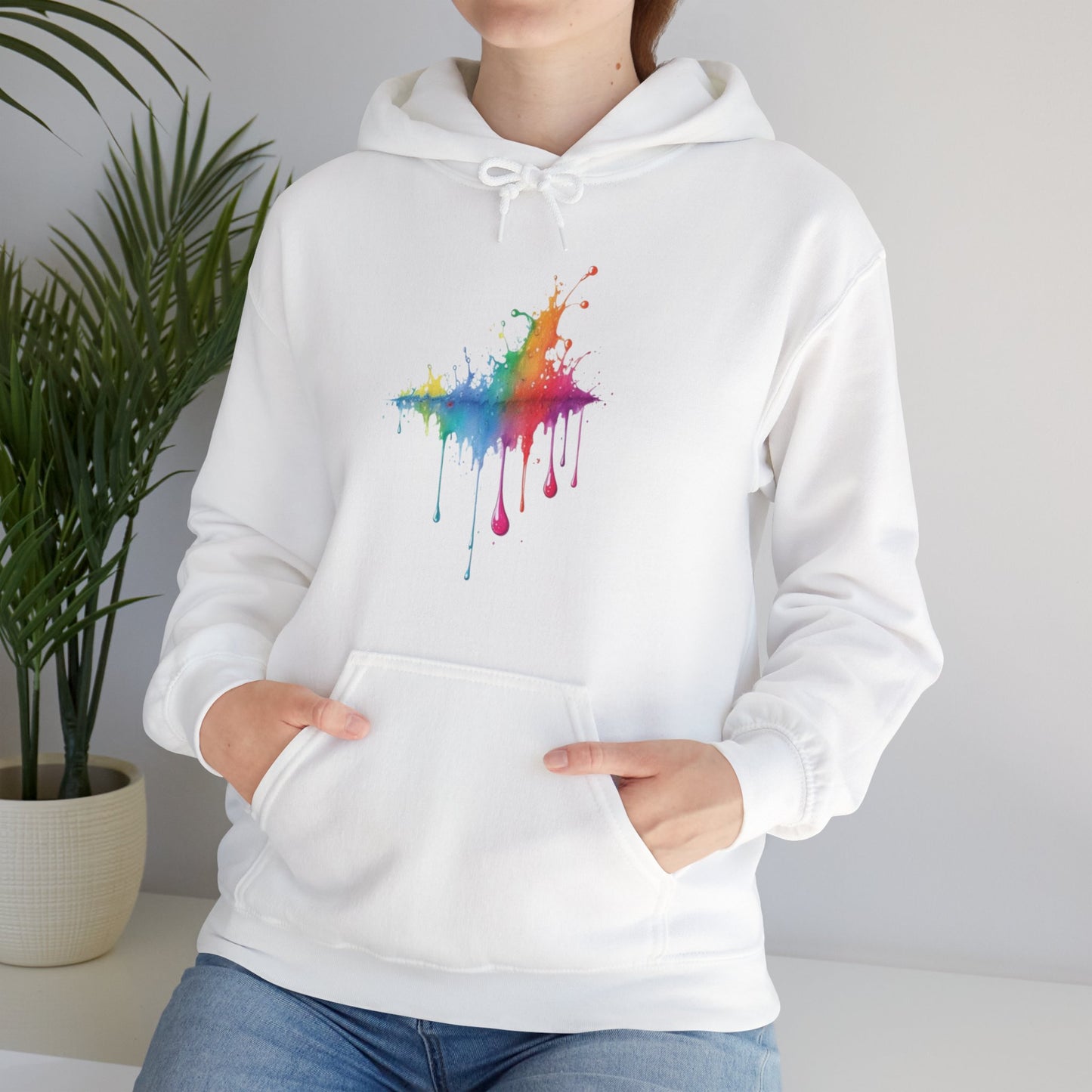 Colourful Raindrops - Unisex Hooded Sweatshirt