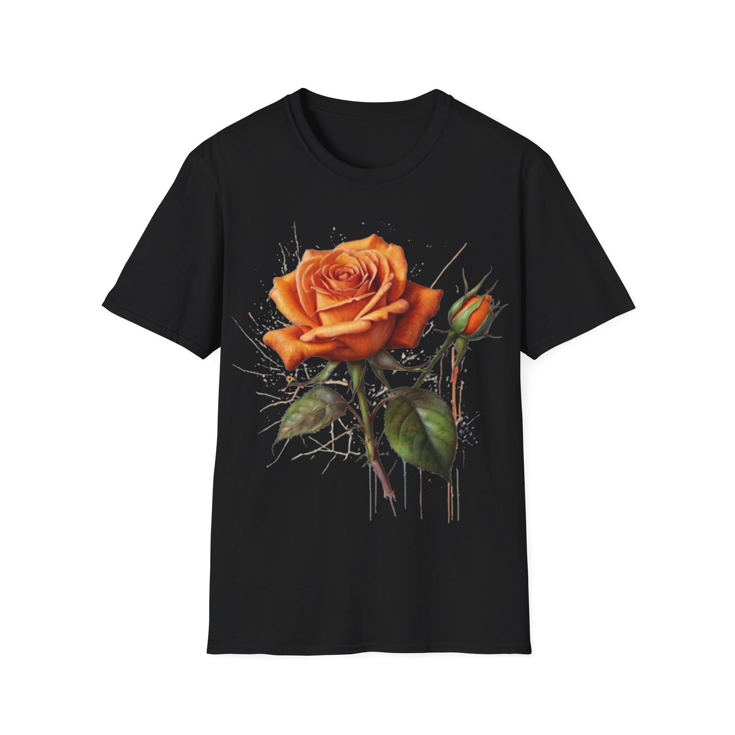 Messy Orange Rose - Unisex T-Shirt