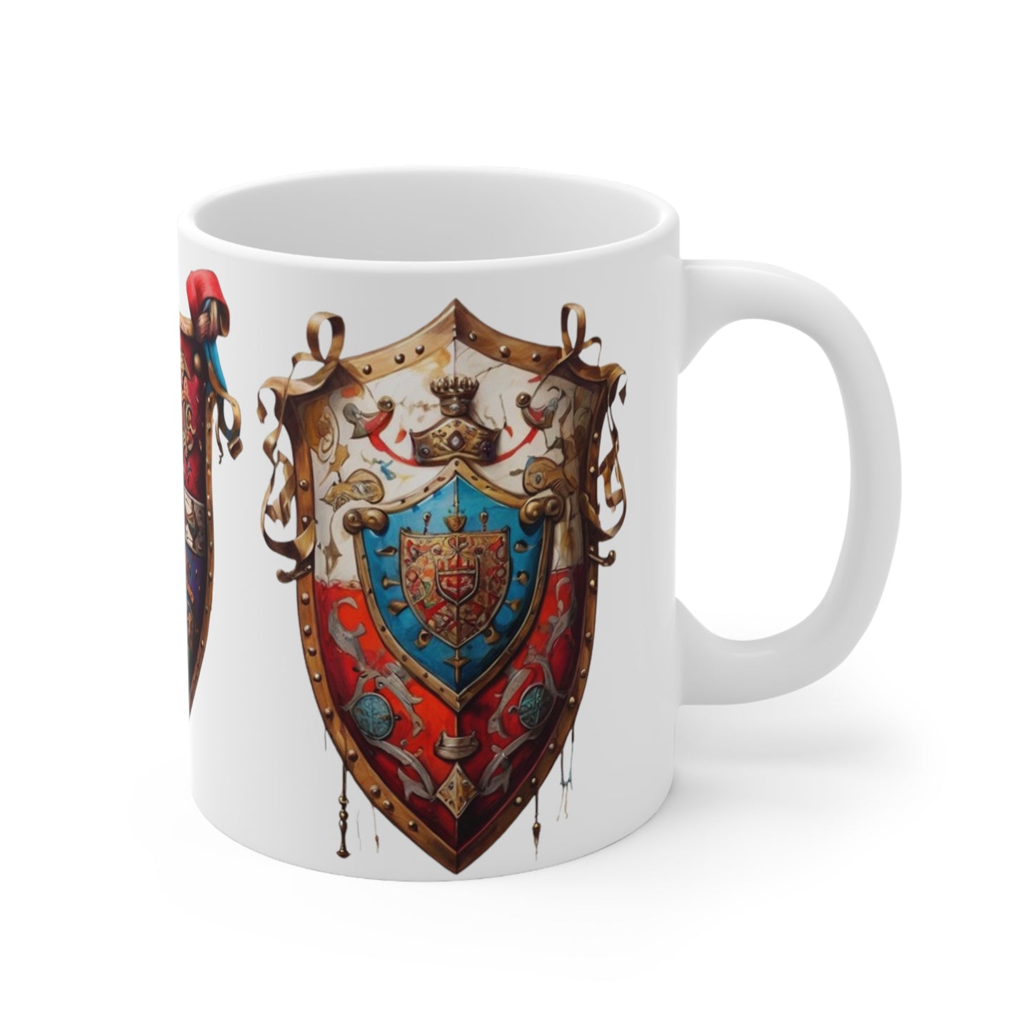 Warrior Shield Mug - Ceramic Coffee Mug 11oz