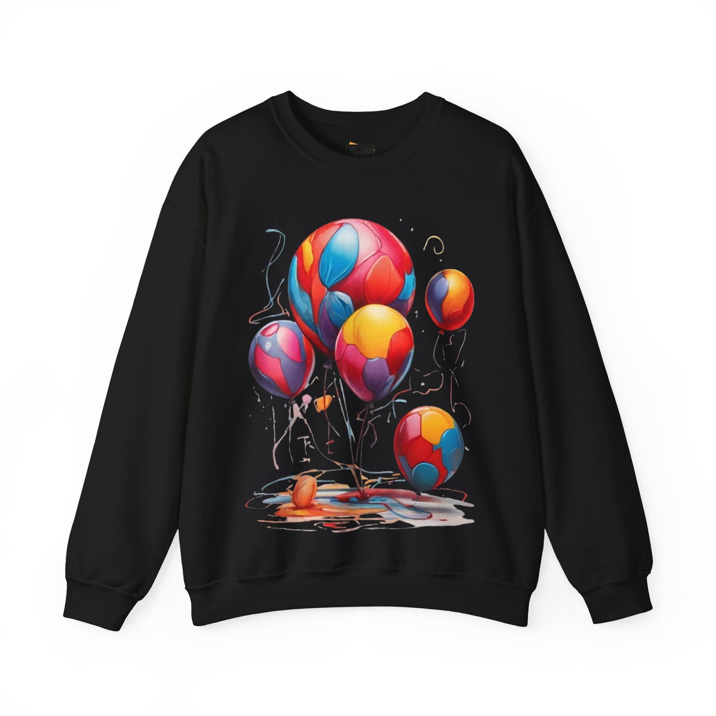 Colourful Messy Balloons - Unisex Crewneck Sweatshirt