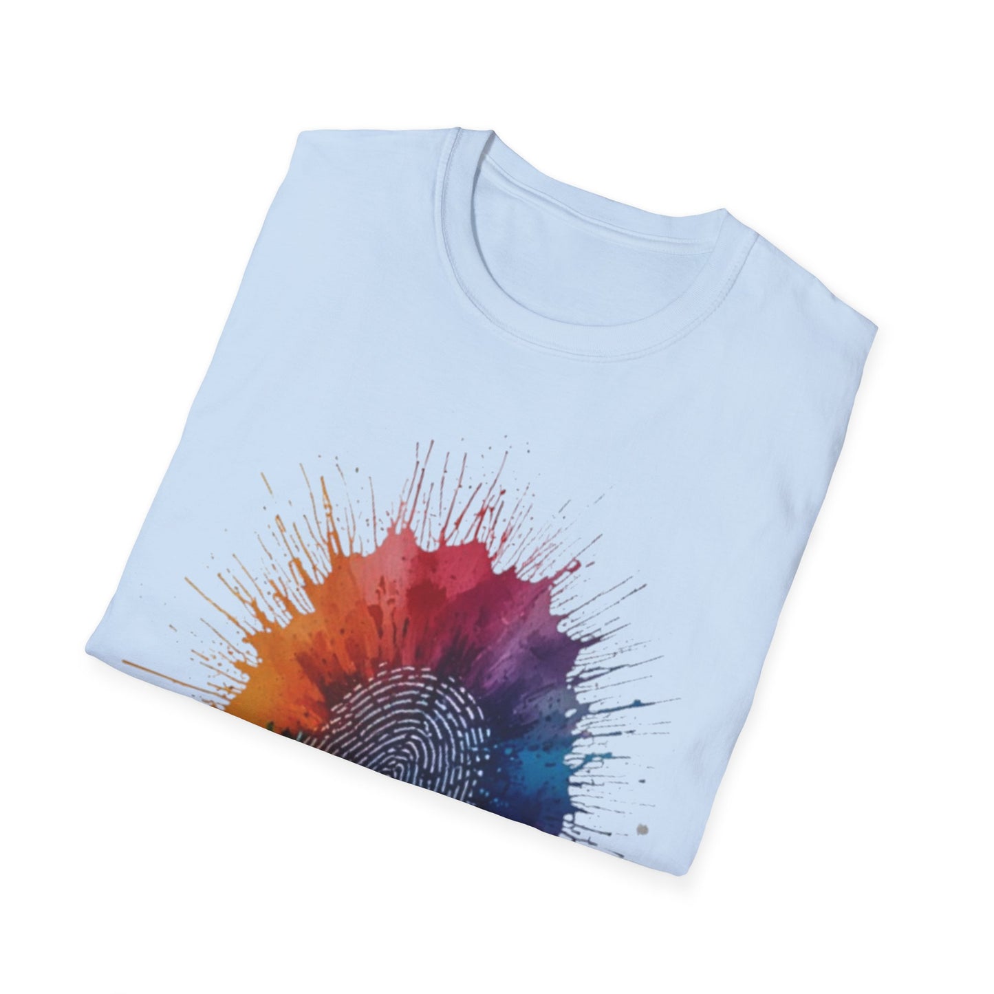 Colourful Messy Fingerprint - Unisex T-Shirt