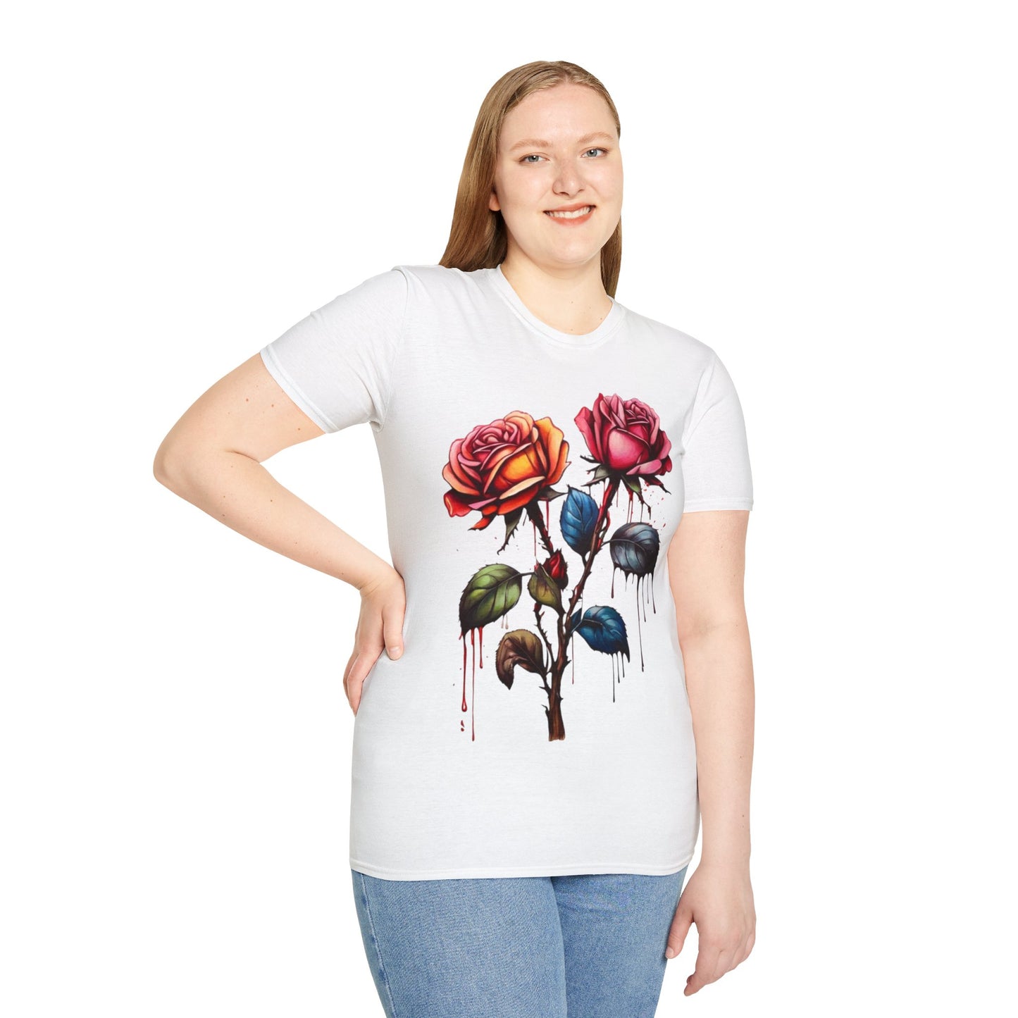 Colourful Rose Duo - Unisex T-Shirt