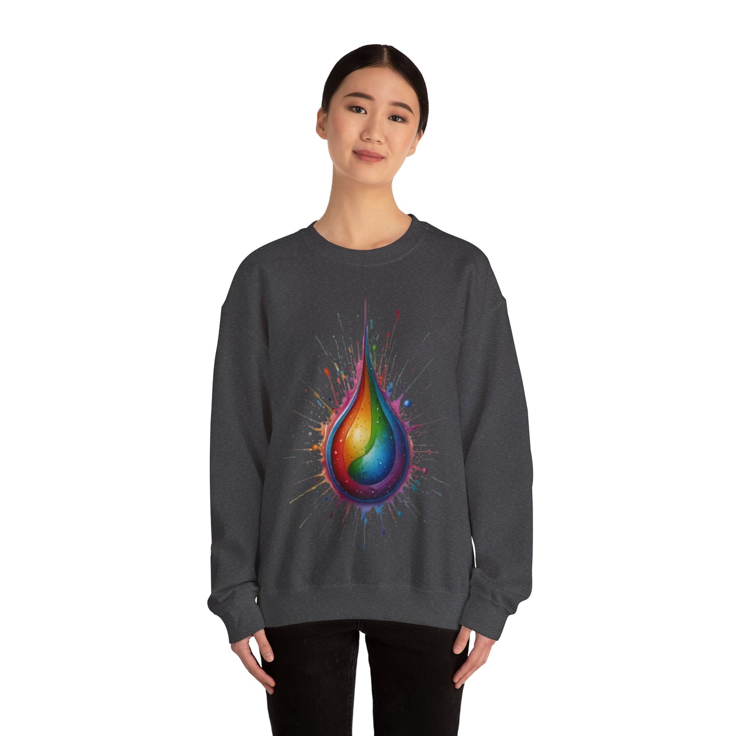 Colourful Waterdrop - Unisex Crewneck Sweatshirt