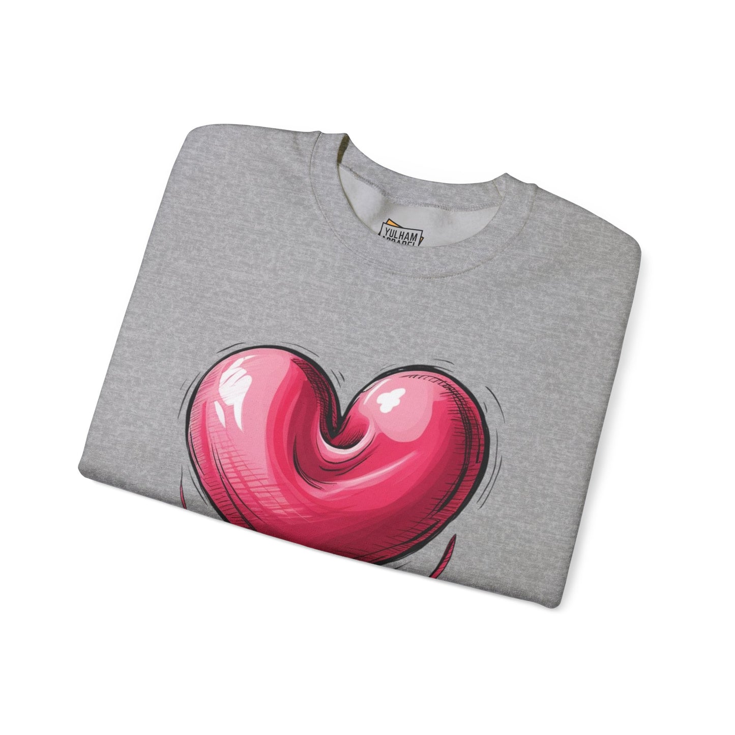 Deflating Love Heart - Unisex Crewneck Sweatshirt