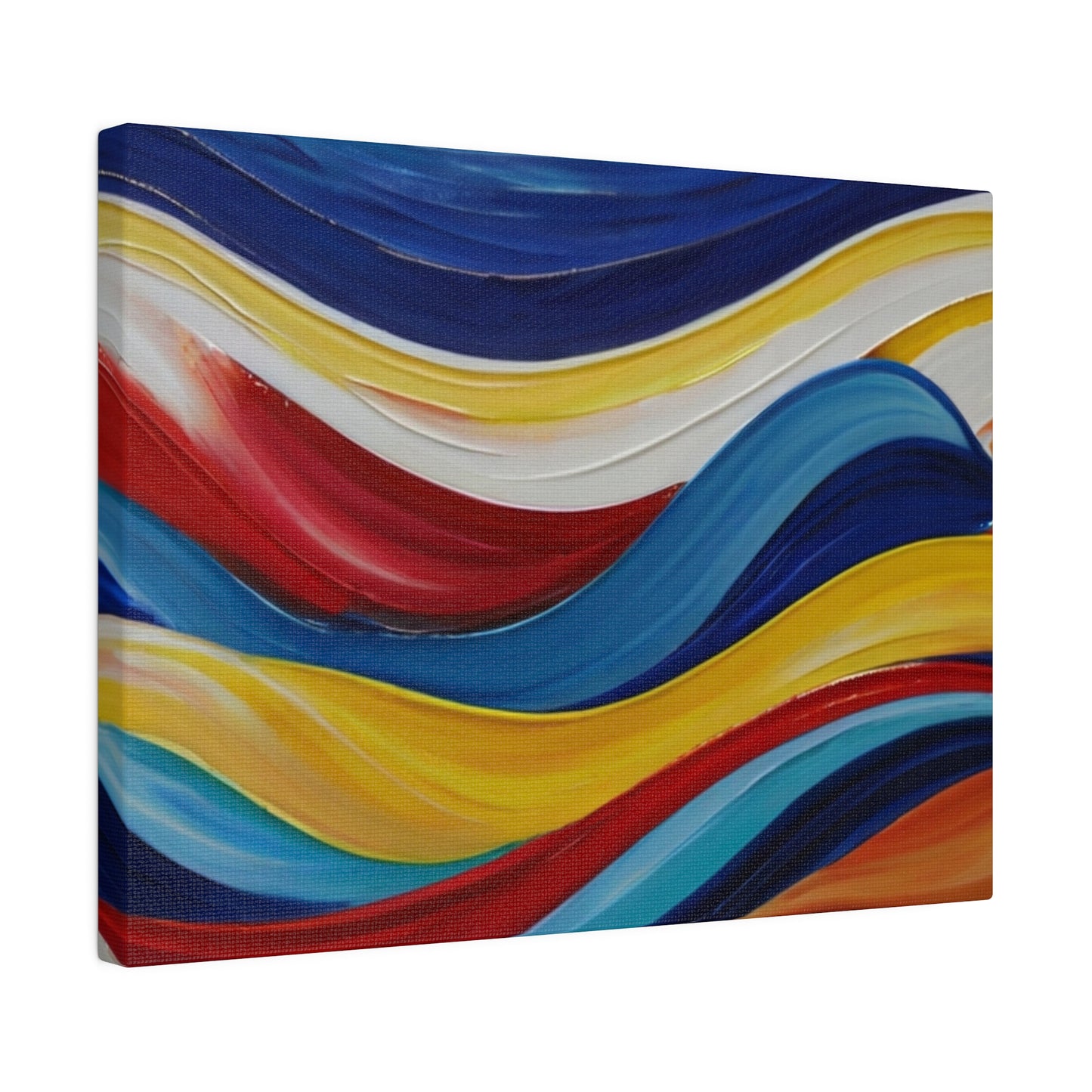 Colourful Waves At Sea - Matte Canvas, Stretched, 0.75"