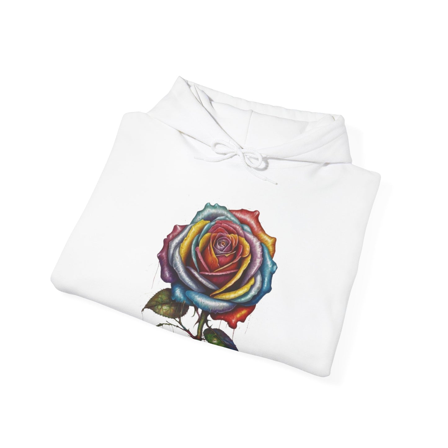 Messy Multicoloured Rose - Unisex Hooded Sweatshirt