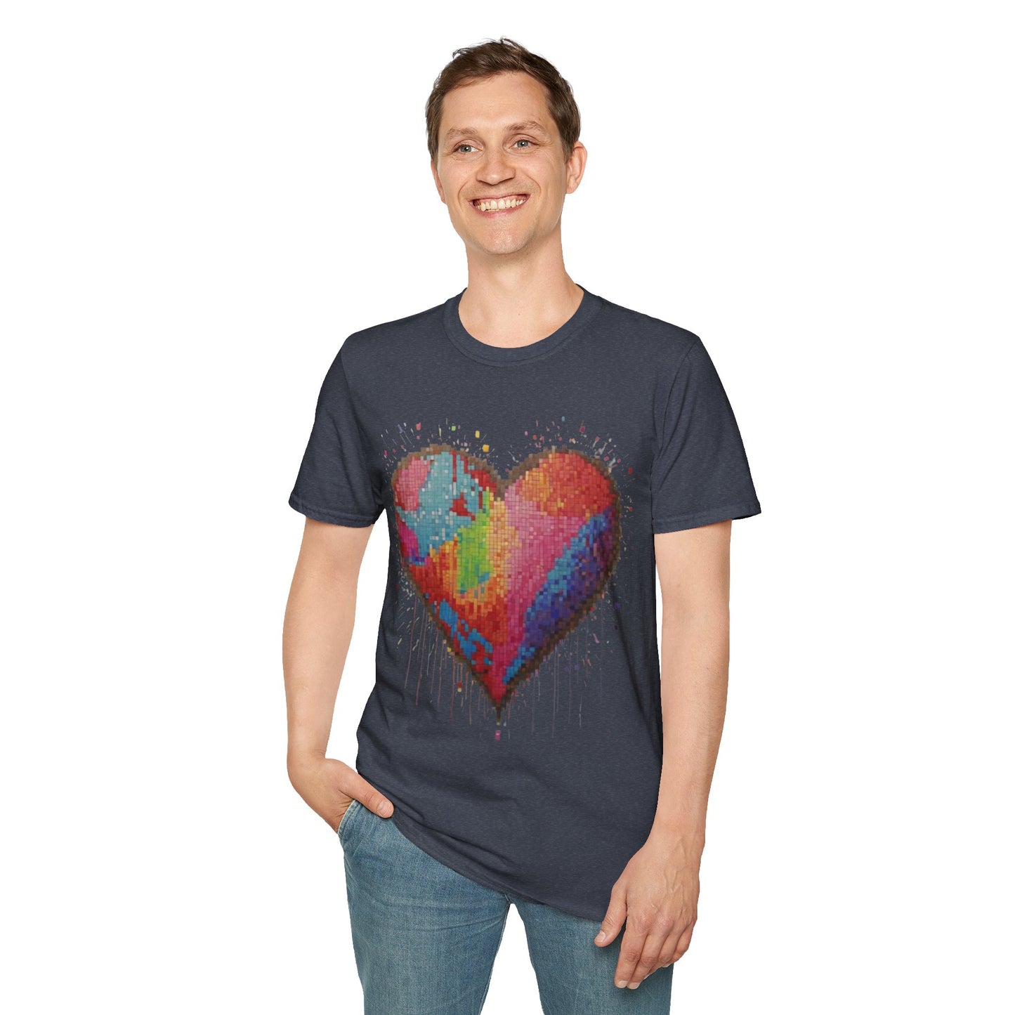 Pixelated Love Heart - Unisex T-Shirt