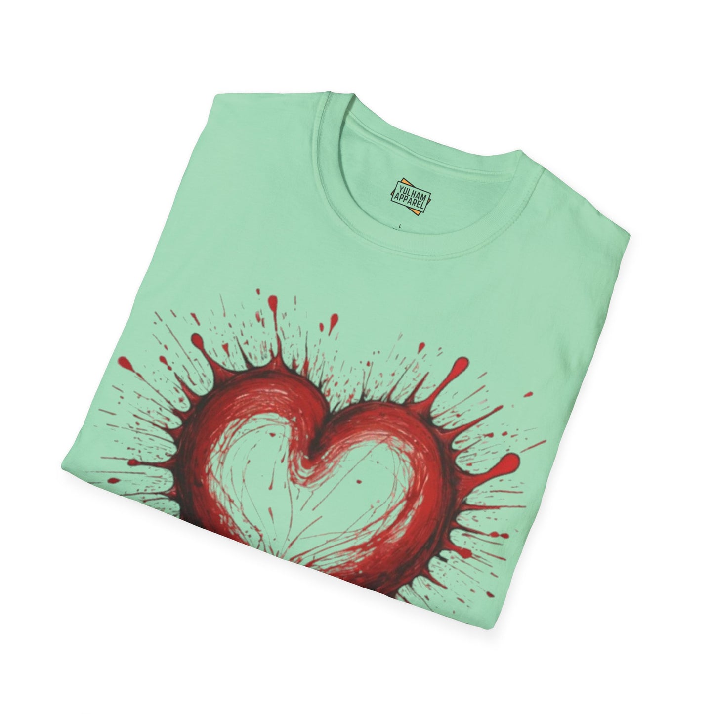 Messy Red Love Heart - Unisex T-Shirt