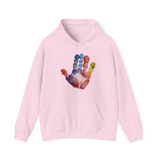 Colourful Handprint - Unisex Hooded Sweatshirt