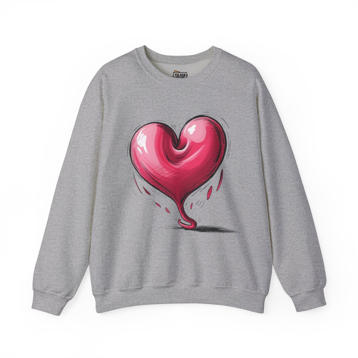 Deflating Love Heart - Unisex Crewneck Sweatshirt