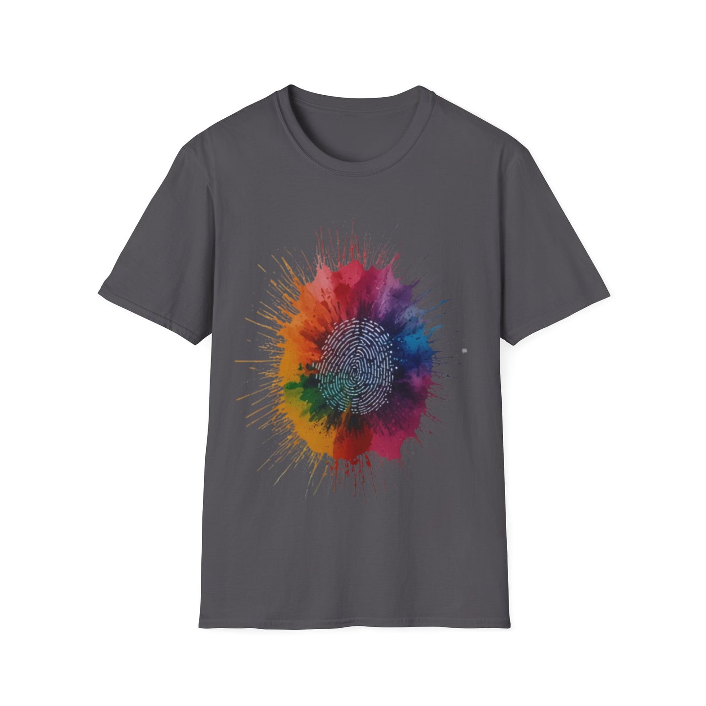 Colourful Messy Fingerprint - Unisex T-Shirt