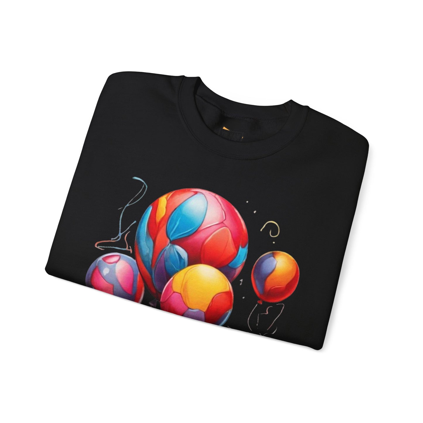 Colourful Messy Balloons - Unisex Crewneck Sweatshirt