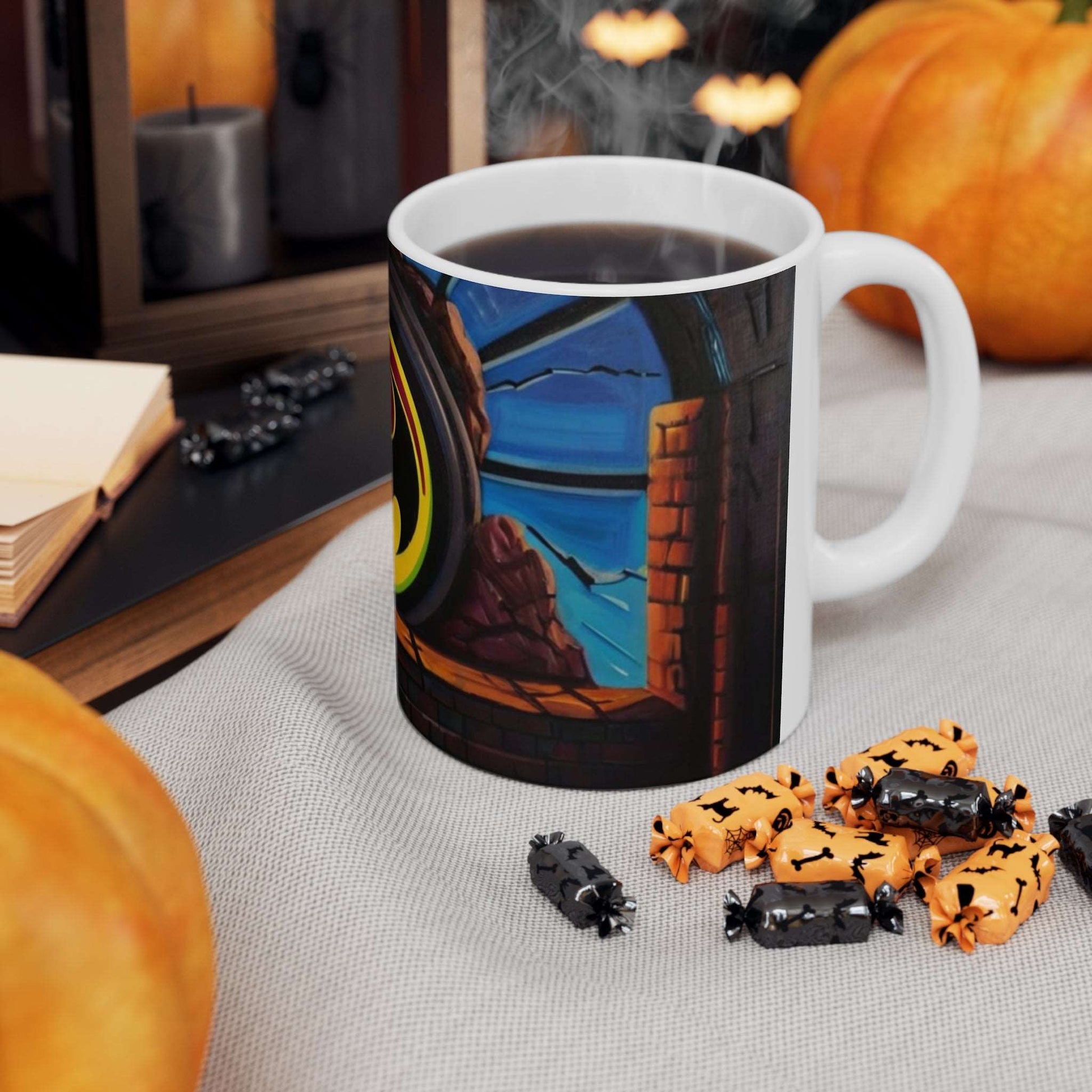 Bat Signal Mug - Ceramic Coffee Mug 11oz