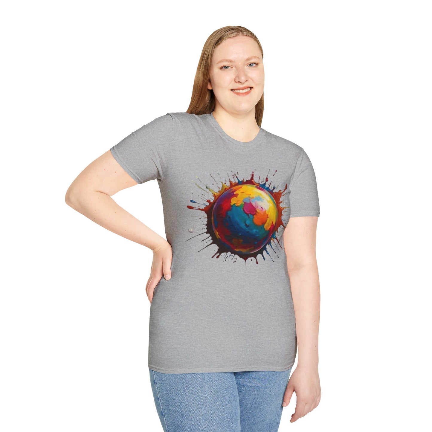 Messy Colourful Cannonball - Unisex T-Shirt