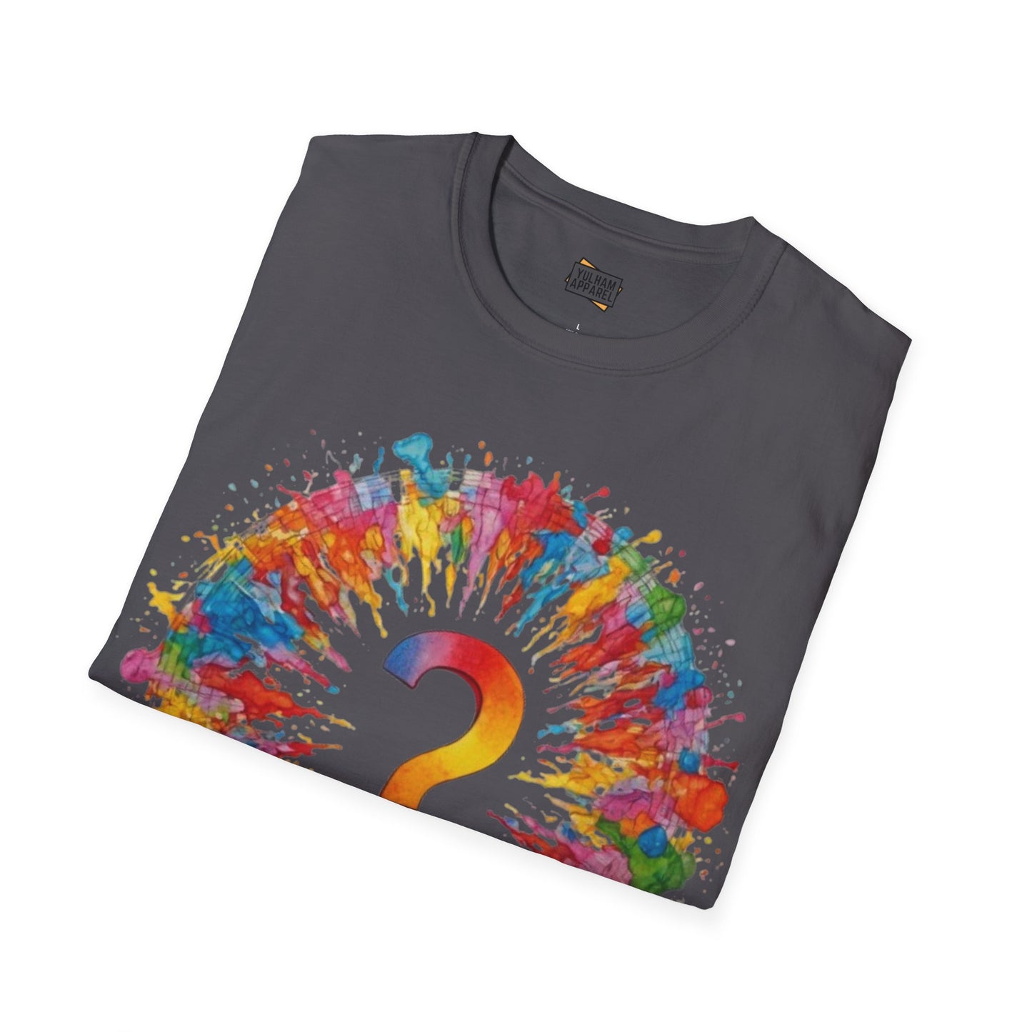 Colourful Messy Question Mark - Unisex T-Shirt