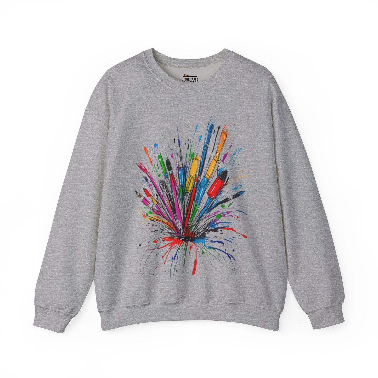 Messy Paintbrushes - Unisex Crewneck Sweatshirt