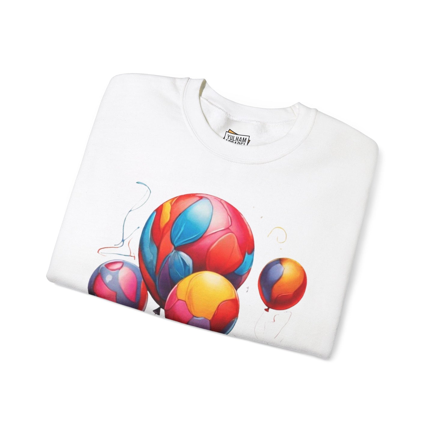 Colourful Messy Balloons - Unisex Crewneck Sweatshirt