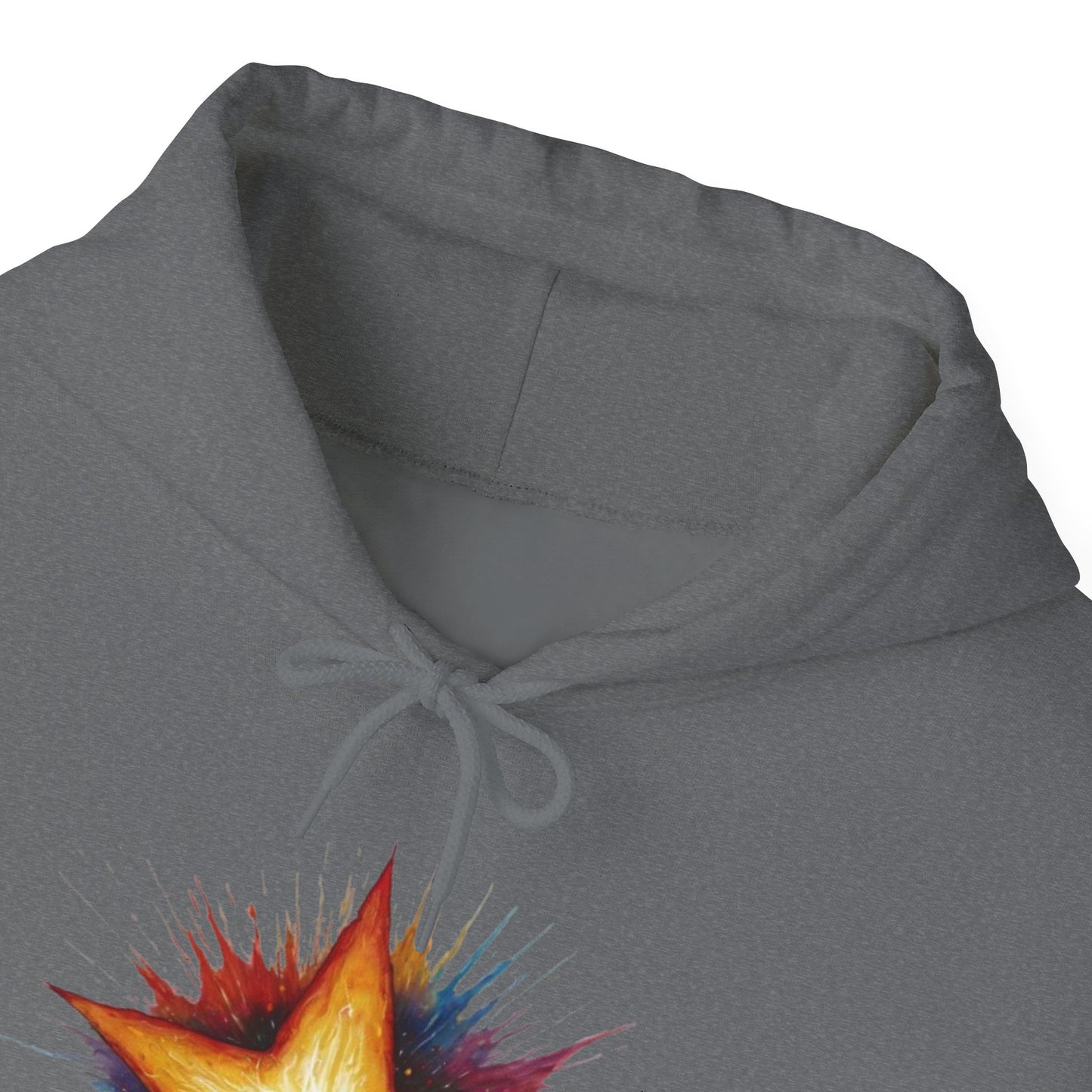 Burning Golden Star - Unisex Hooded Sweatshirt