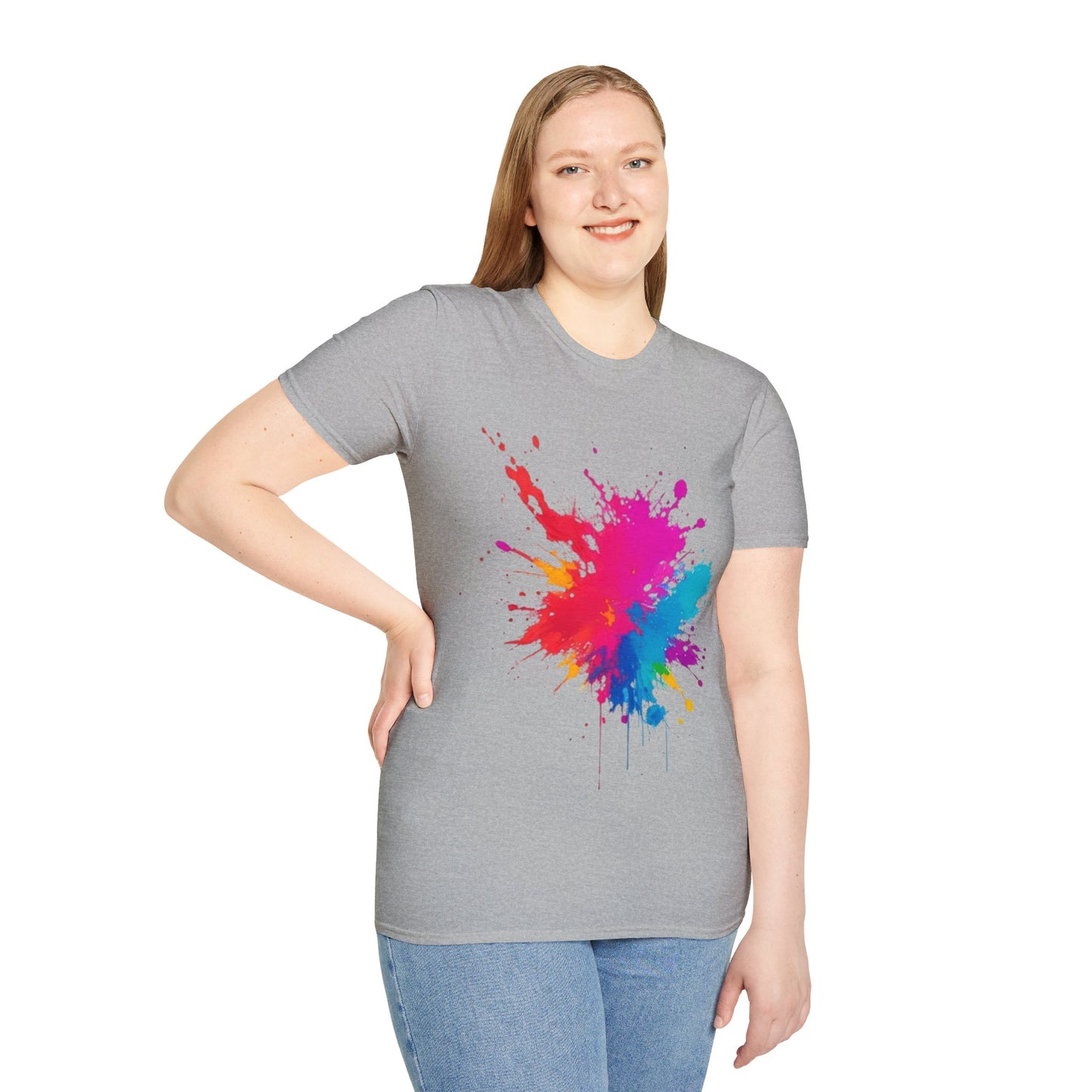 Colourful Paint Splatter - Unisex T-Shirt