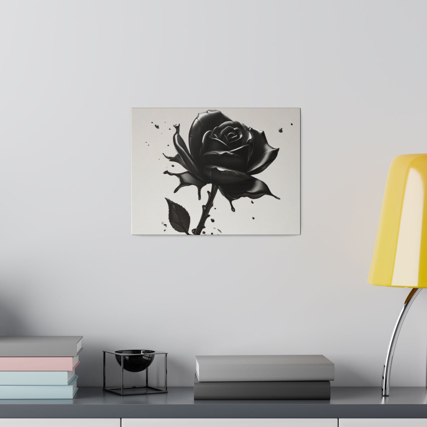 Black Rose Artwork - Matte Canvas, Stretched, 0.75"