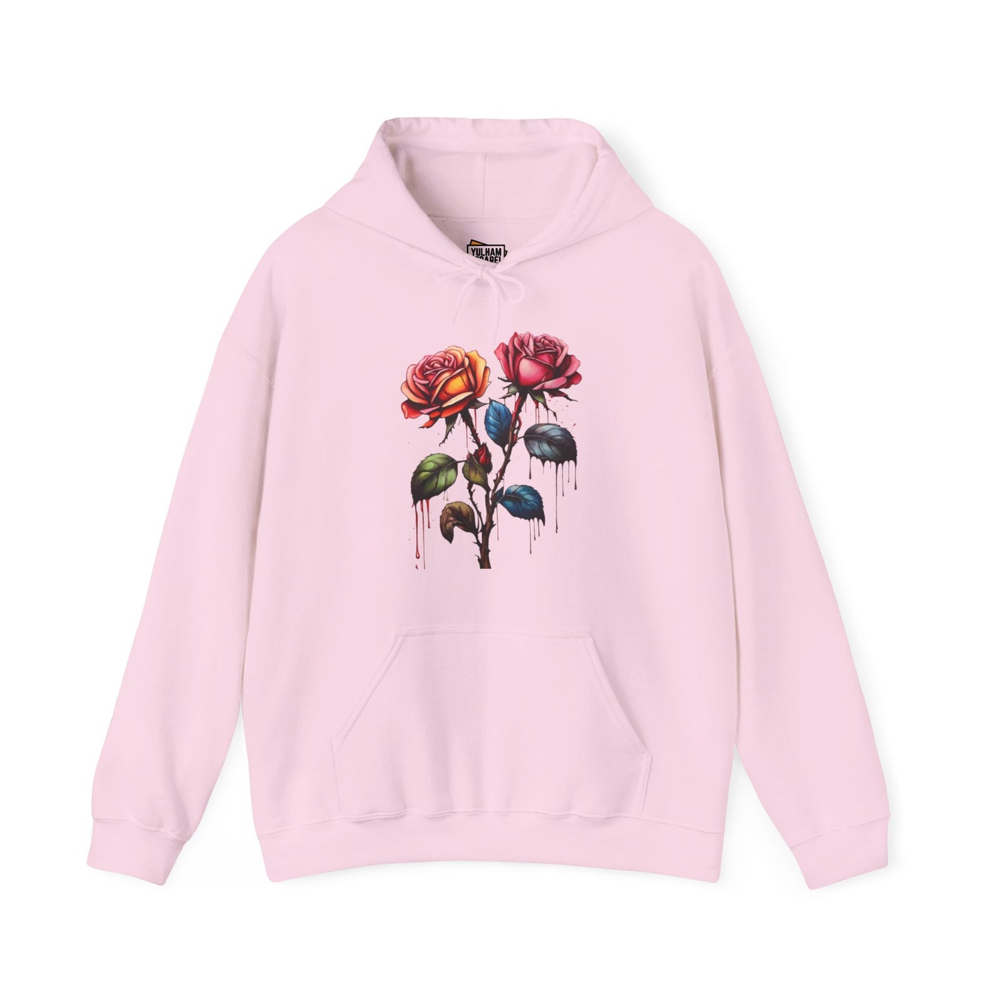 Colourful Rose Duo - Unisex Hooded Sweatshirt