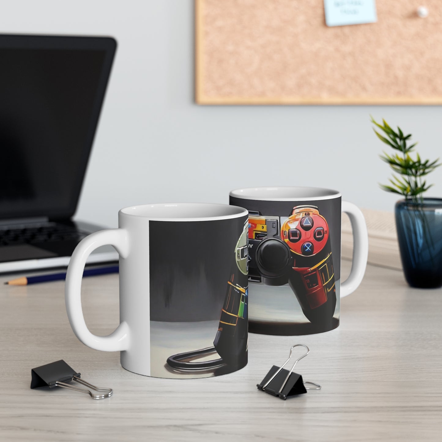 PlayStation Controller Artwork Mug - Ceramic Coffee Mug 11oz
