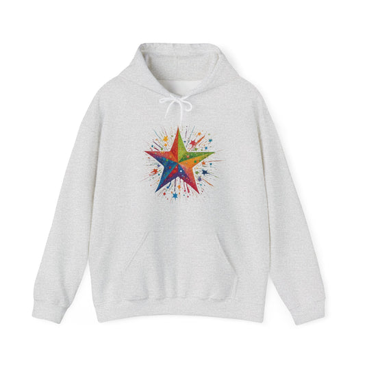 Exploding Messy Star - Unisex Hooded Sweatshirt