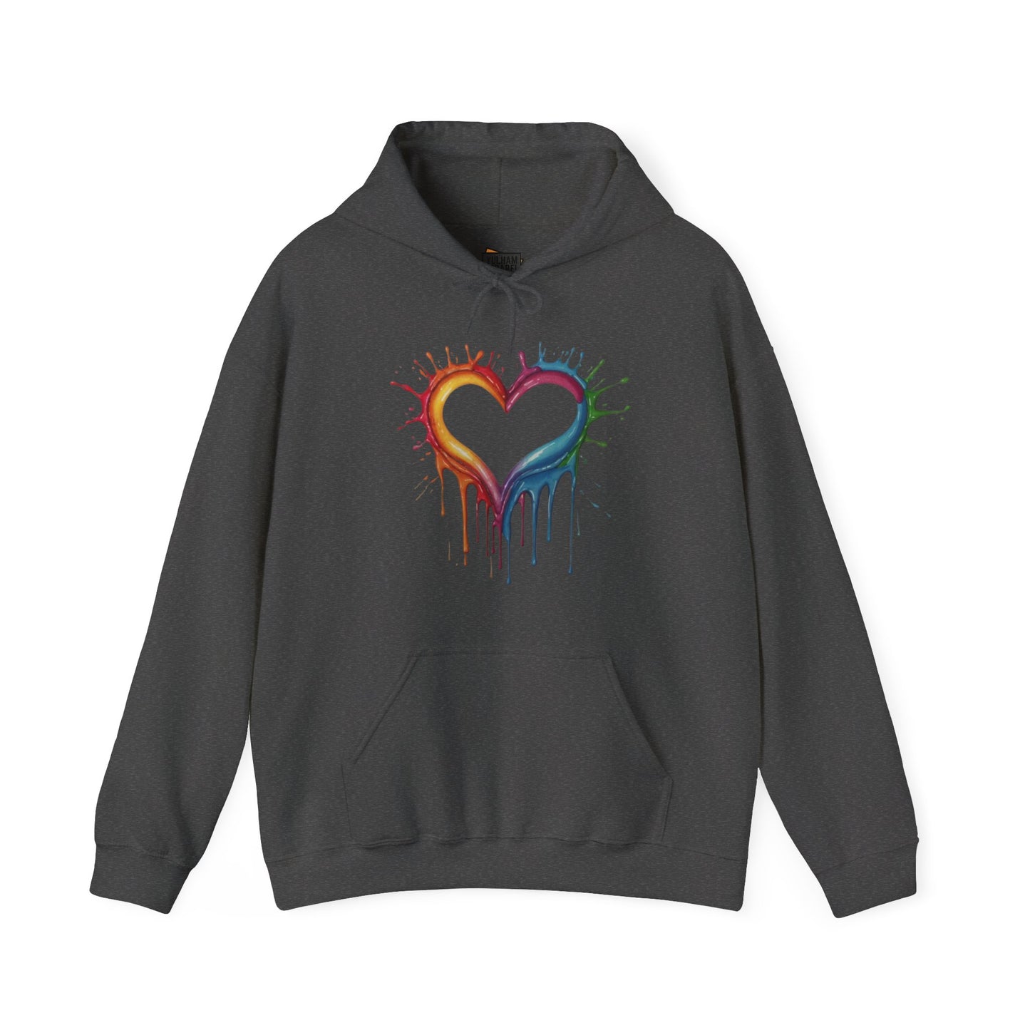 Messy Melting Love Heart - Unisex Hooded Sweatshirt