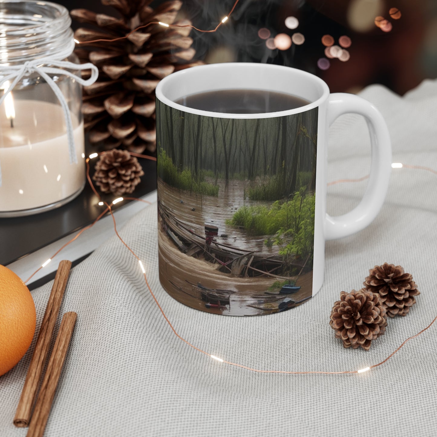 Overflooded Forest Mug - Ceramic Coffee Mug 11oz