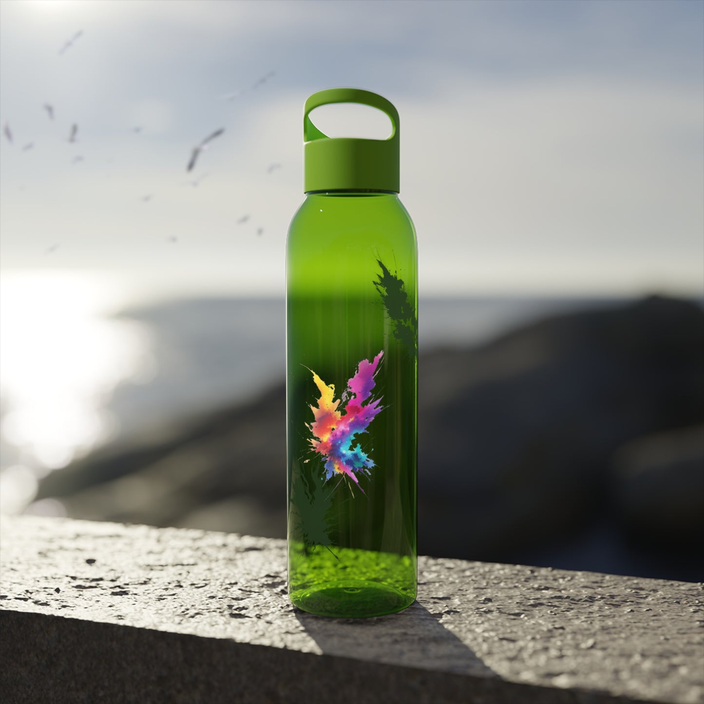 Colourful Lightning Bolts - Sky Water Bottle