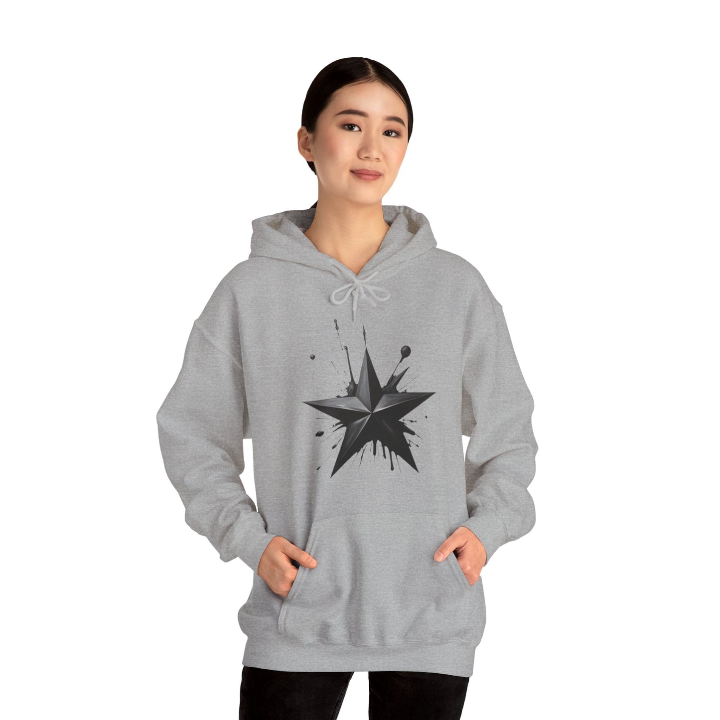 Black Star - Unisex Hooded Sweatshirt