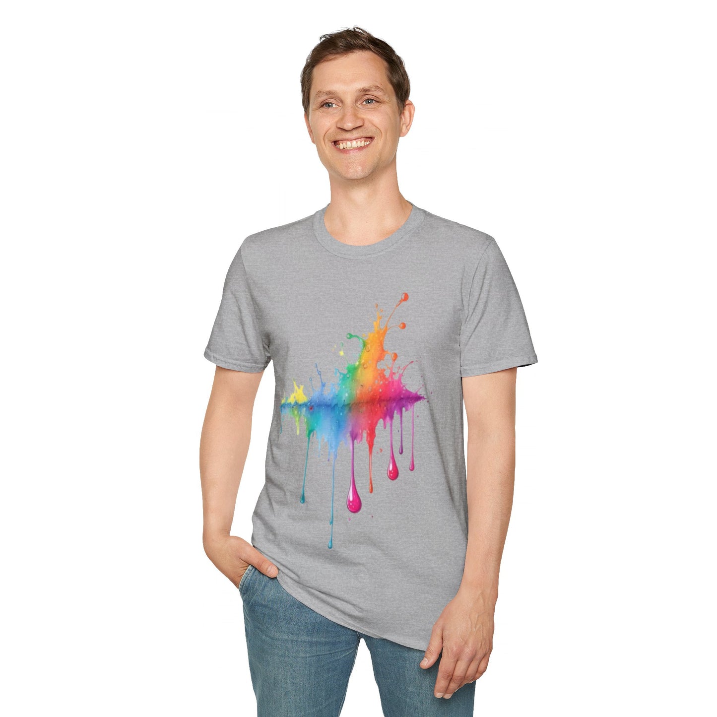 Colourful Raindrops - Unisex T-Shirt