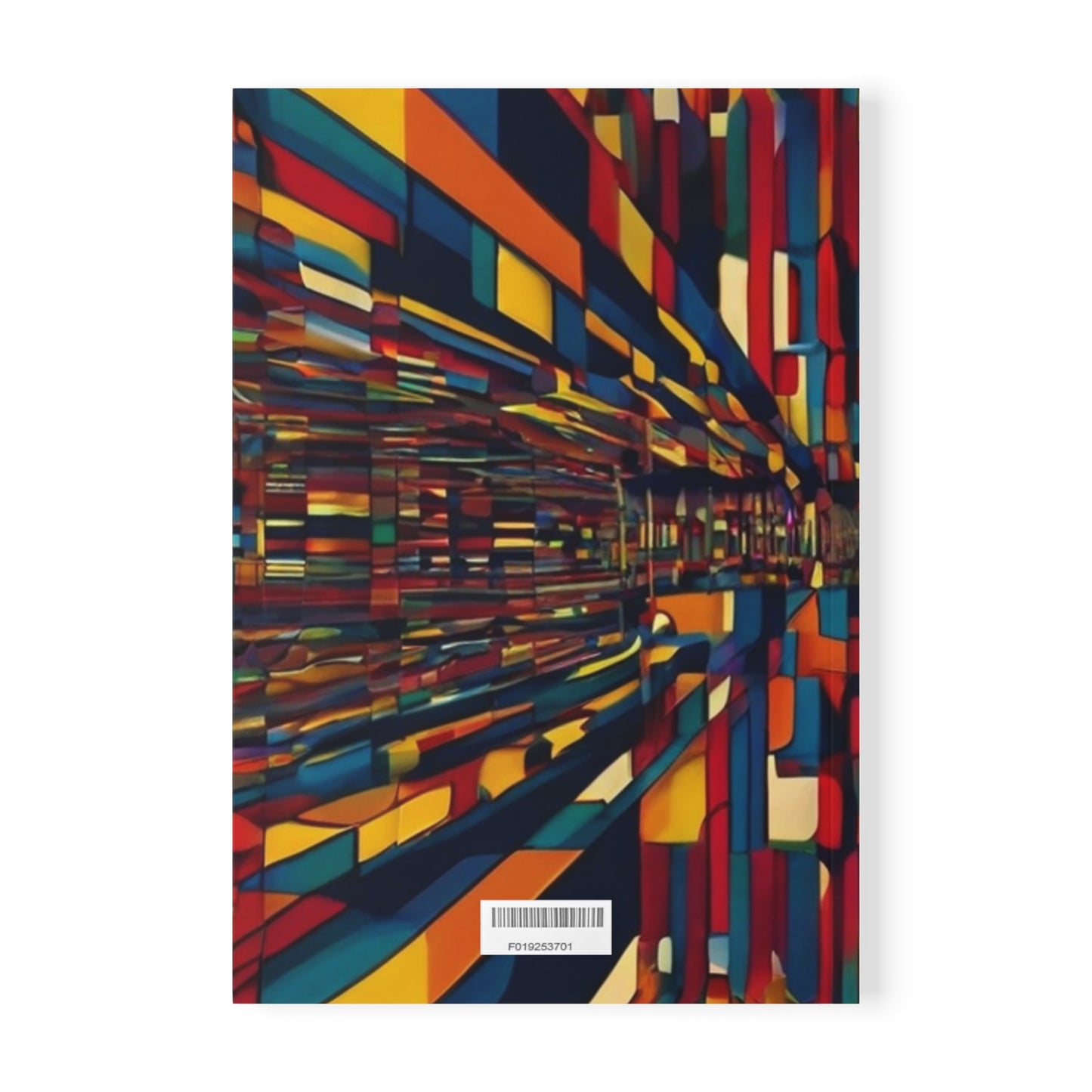 Colourful 2D Abstract Optical Illusion - Softcover Notebook, A5