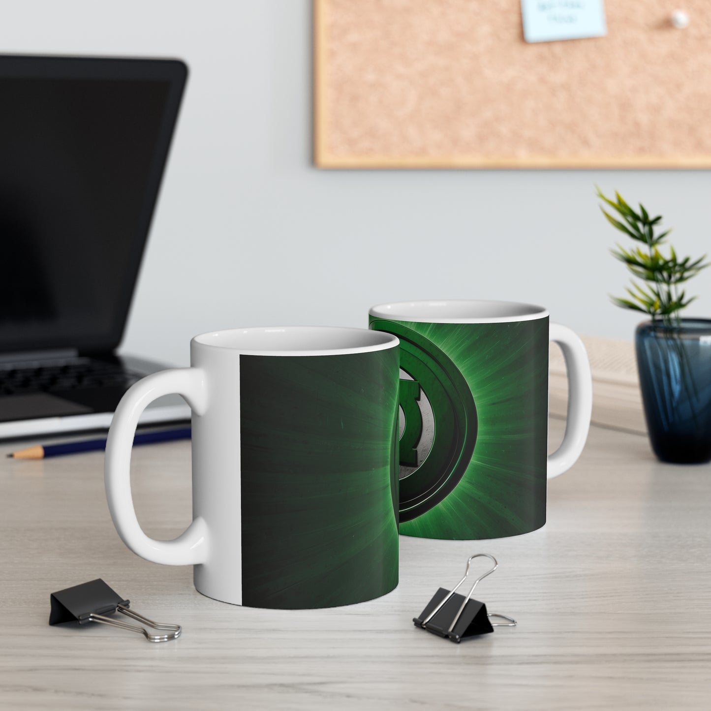 Green Lantern Logo Mug - Ceramic Coffee Mug 11oz