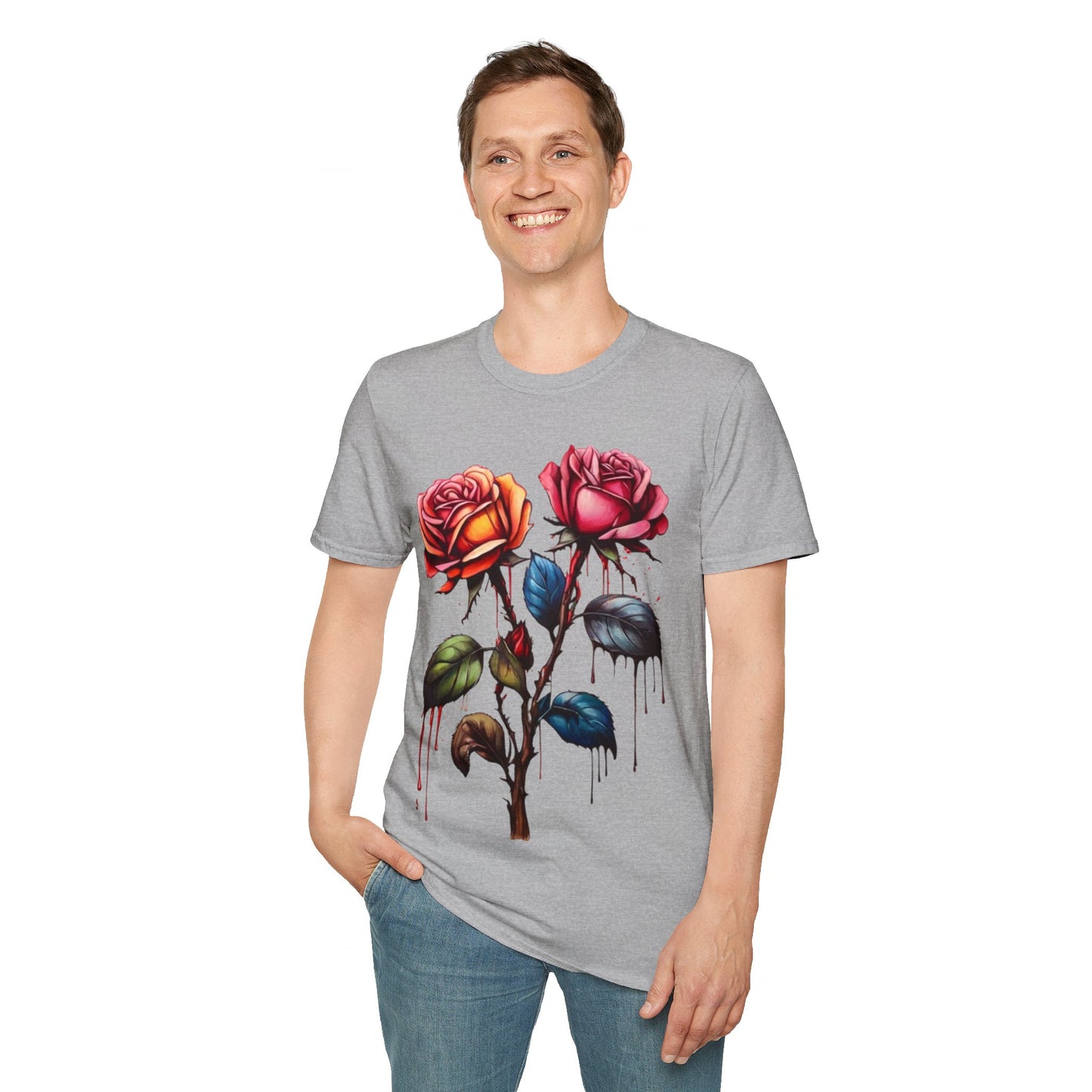 Colourful Rose Duo - Unisex T-Shirt