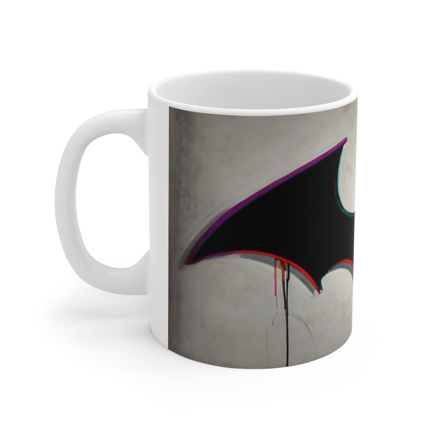 Dripping Bat Signal Mug - Ceramic Coffee Mug 11oz