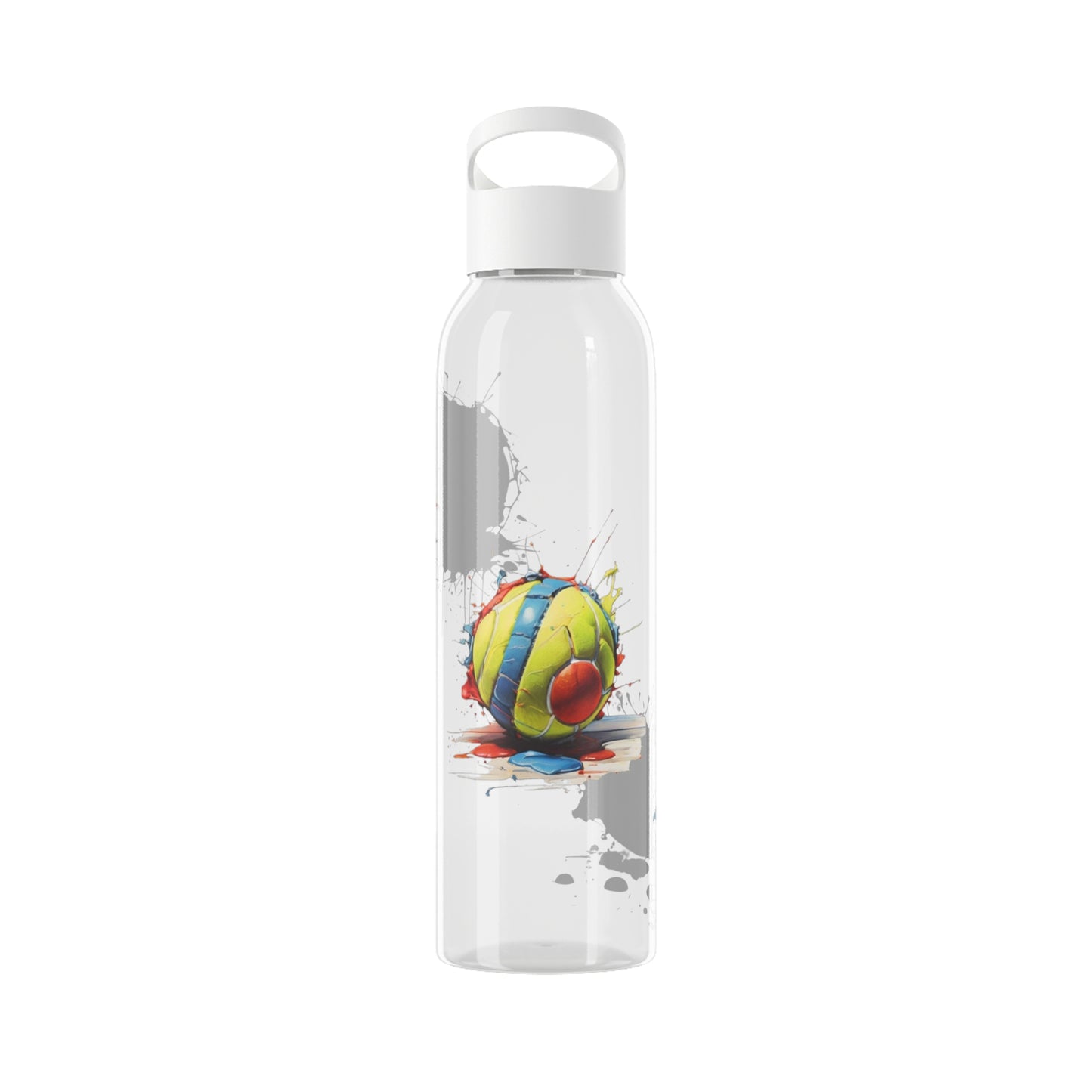 Colourful Messy Tennis Balls - Sky Water Bottle