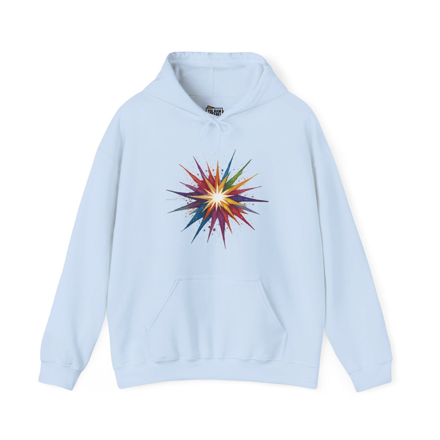 Colourful Exploding Star - Unisex Hooded Sweatshirt