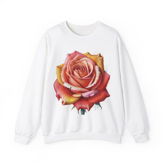 Coral Rose - Unisex Crewneck Sweatshirt