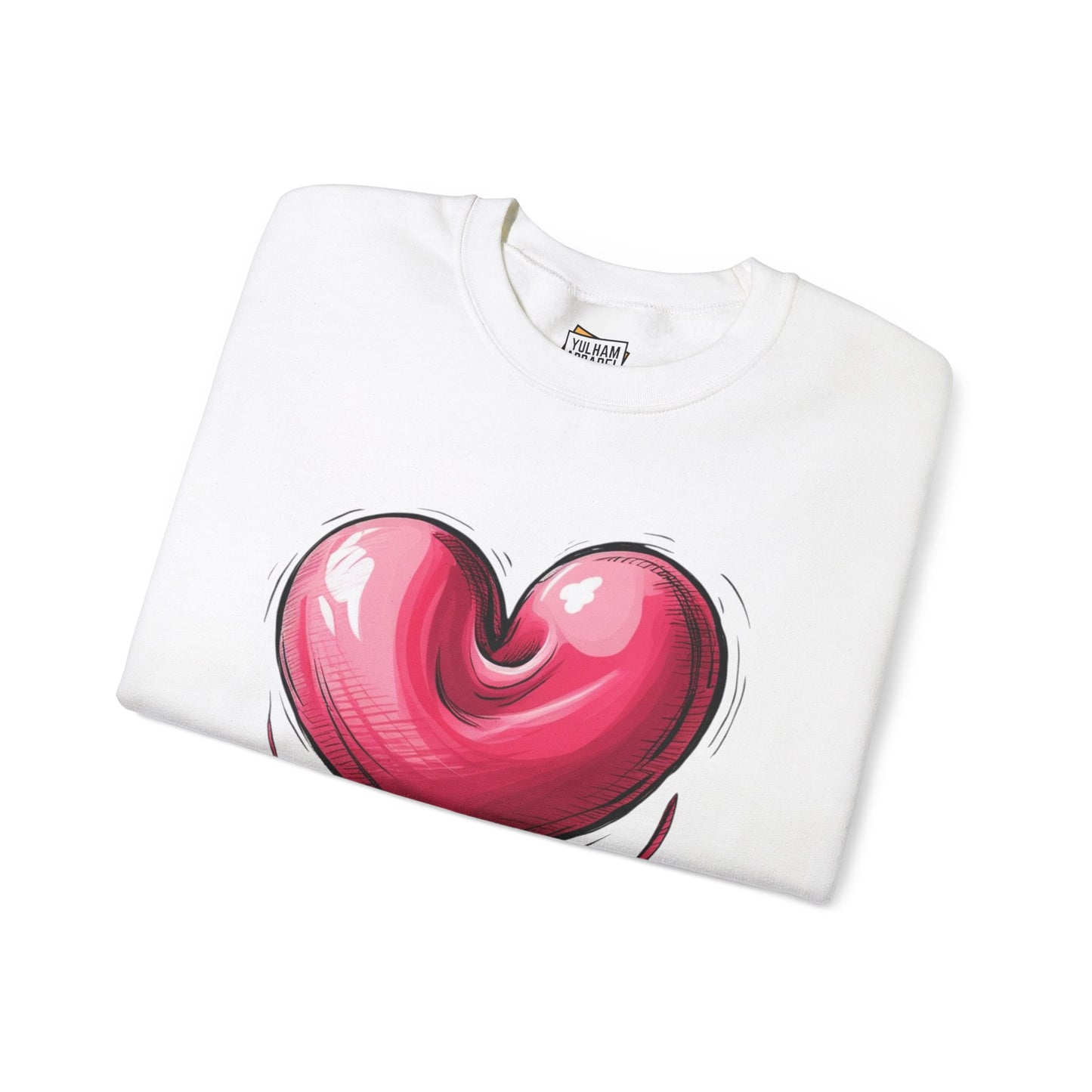 Deflating Love Heart - Unisex Crewneck Sweatshirt