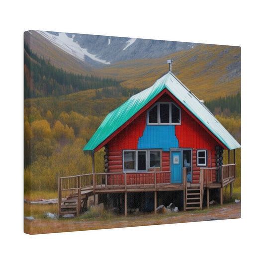 Lonely Cabin - Matte Canvas, Stretched, 0.75"