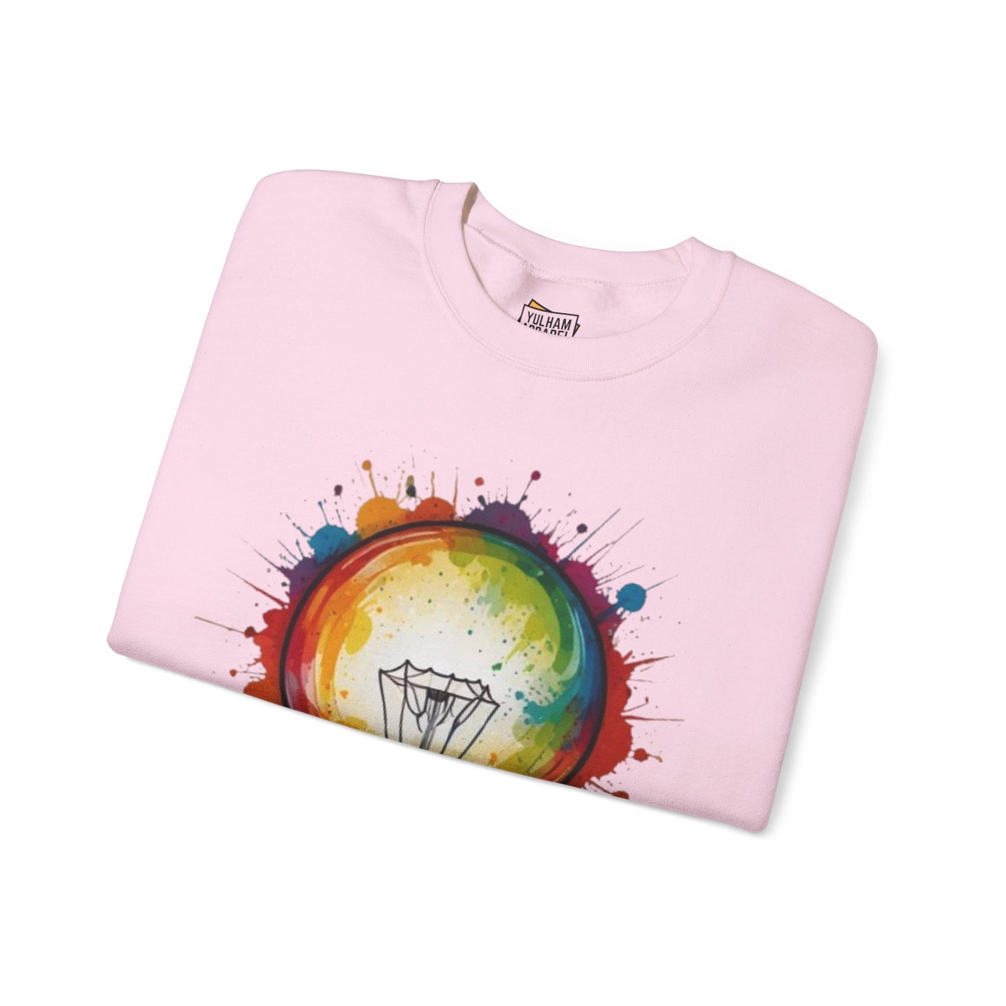 Colourful Lightbulb - Unisex Crewneck Sweatshirt